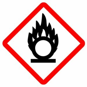 Oxidising Symbol - Flame Over Circle