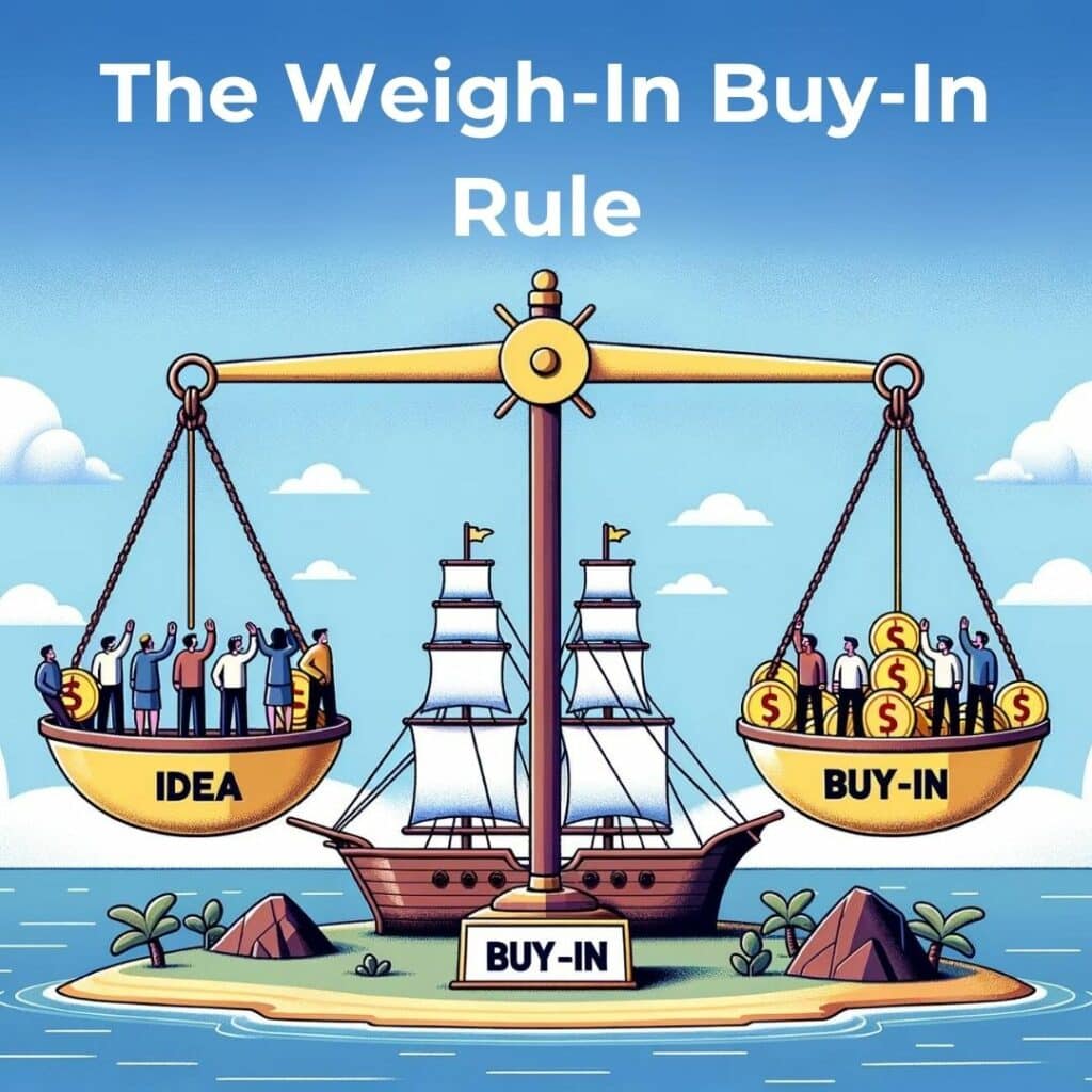 Lencioni's Weigh-In Buy-In rule