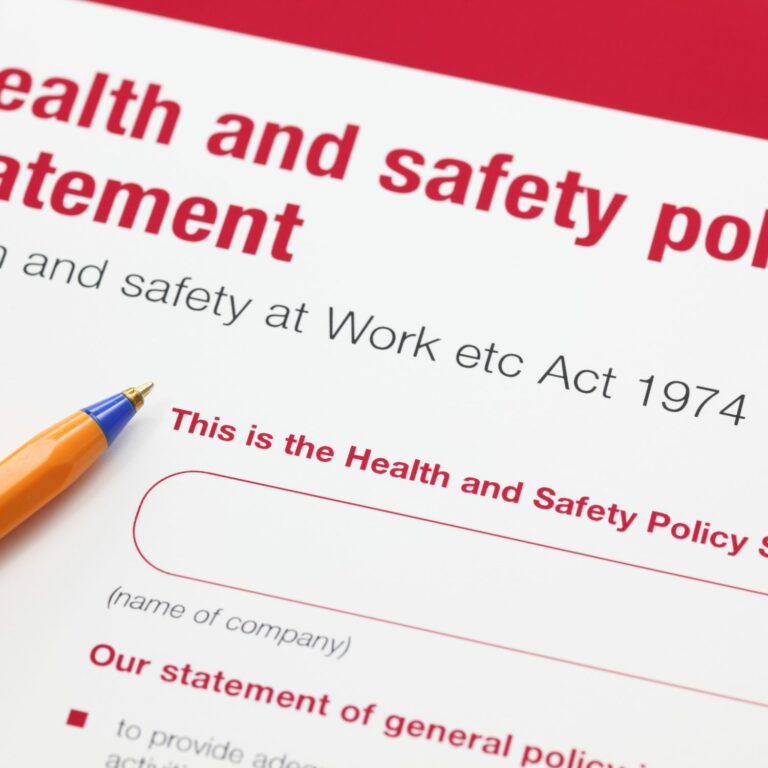 A Health and Safety Policy Template form the HSE